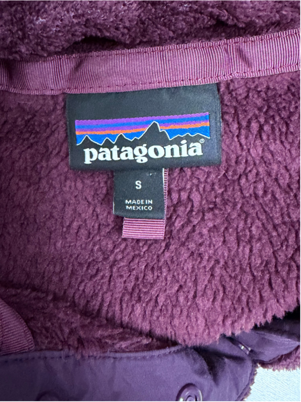 Patagonia Re-Tool Snap-T Polartec Fleece Pullover Plum Purple S - Picture 3 of 3